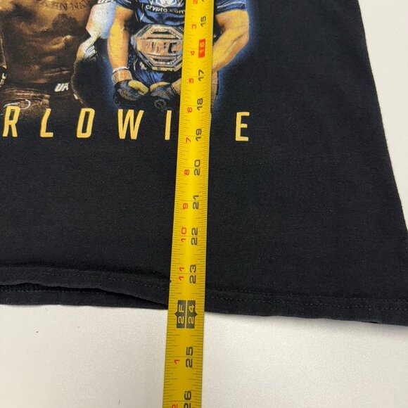 UFC T Shirt Small 17.5x23.5 Black Short Sleeve Ultimate Fighting McGregor Jones - Picture 10 of 10